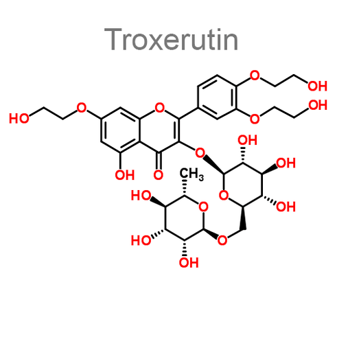 Parte da composición Neoveris - troxerutina